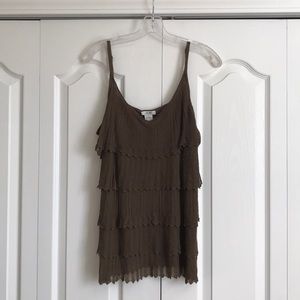 Cache' Fine Knit Kayered Tank Top